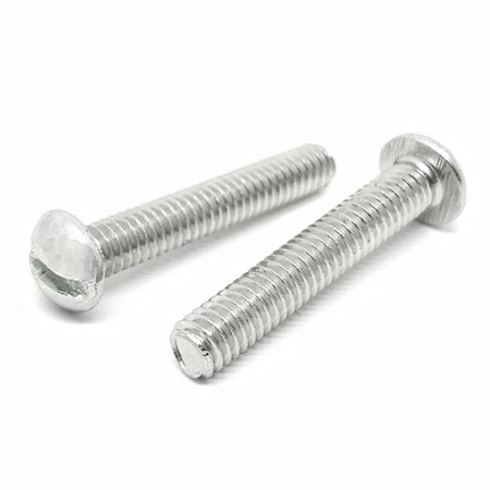 Boltsandnuts.Com 1/4"-20 x 1-1/2 in Slotted Round Machine Screw, Plain 18-8 Stainless Steel, 60 PK 25C150SRHMSSS-60